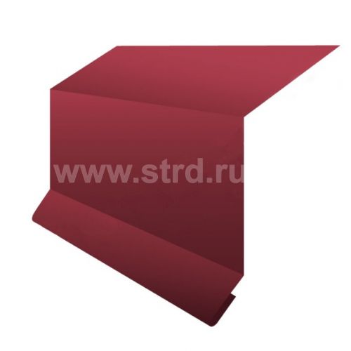 Планка примыкания в штрабу для металлочерепицы 15*33*20мм сталь 0.5мм PURRUS матовый 2м Stynergy