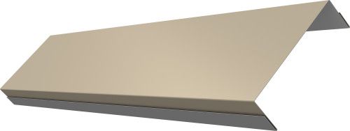 Ламель обратная 100 забора жалюзи Техас Grand Line 0,45 ПЭ RAL 1015 светлая слоновая кость