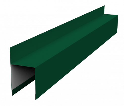 Планка опорная составная внешняя для забора жалюзи Палермо Grand Line 0,7 ПЭ RAL 6005 зеленый мох (2м)