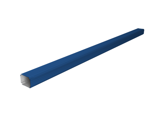 Труба гофрированная Vortex в2 76х102х3000мм RAL 5002 ультрамариново-синий