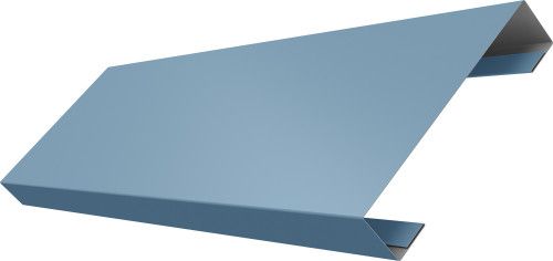 Ламель лицевая 100 забора жалюзи Техас Grand Line 0,45 Drap ТХ RAL 5024 пастельно-синий