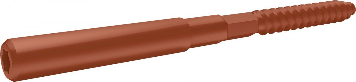 Шуруп-шпилька 8х160 Grand Line RAL 8004 терракота