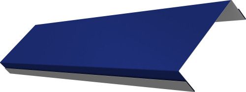 Ламель обратная 100 забора жалюзи Техас Grand Line 0,45 ПЭ RAL 5002 ультрамариново-синий