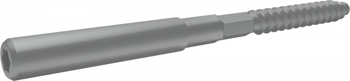 Шуруп-шпилька 8х160 Grand Line RAL 7042 транспортный серый
