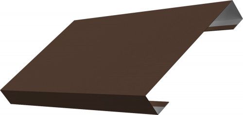 Ламель лицевая 125 забора жалюзи Техас Grand Line 0,45 Drap ТР RAL 8017 шоколад