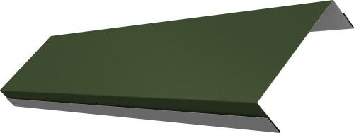 Ламель обратная 100 забора жалюзи Техас Grand Line 0,5 Сатин матовый ТХ RAL 6020 хромовая зелень