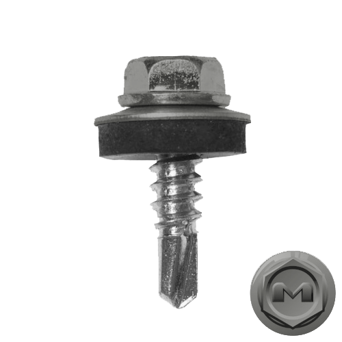Саморез по металлу Daxmer 5,5х19 RAL 9007 (250) сверло №3