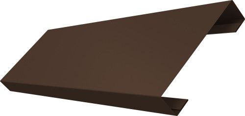 Ламель лицевая 100 забора жалюзи Техас Grand Line 0,45 ПЭ двухсторонний RAL 8017 шоколад
