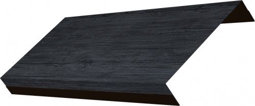 Ламель обратная 125 забора жалюзи Техас Grand Line 0,45 Принт Премиум Серое дерево TwinColor