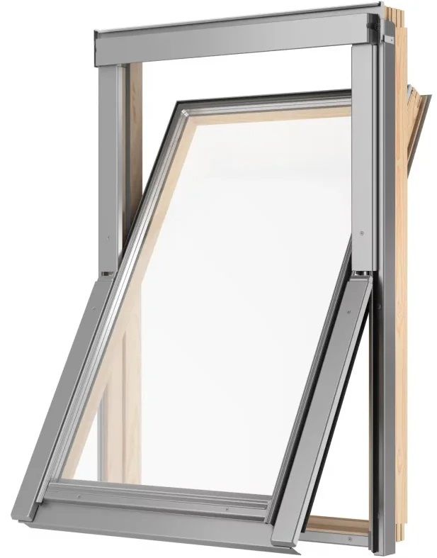 Окно мансардное RoofLITE+ AAY B1500 55х98 (двухкамерное, 12см, ручка снизу)