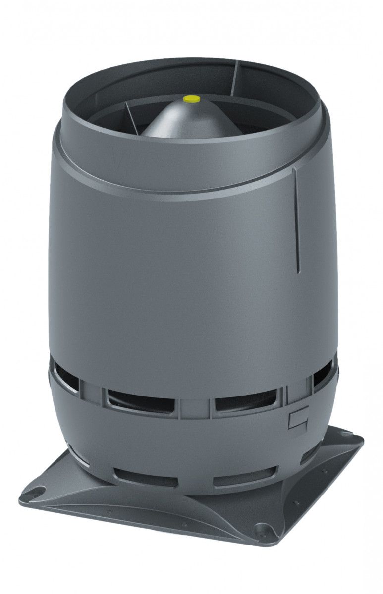 Выход вентиляционный Vilpe Flow 160S с основанием 300x300 серый