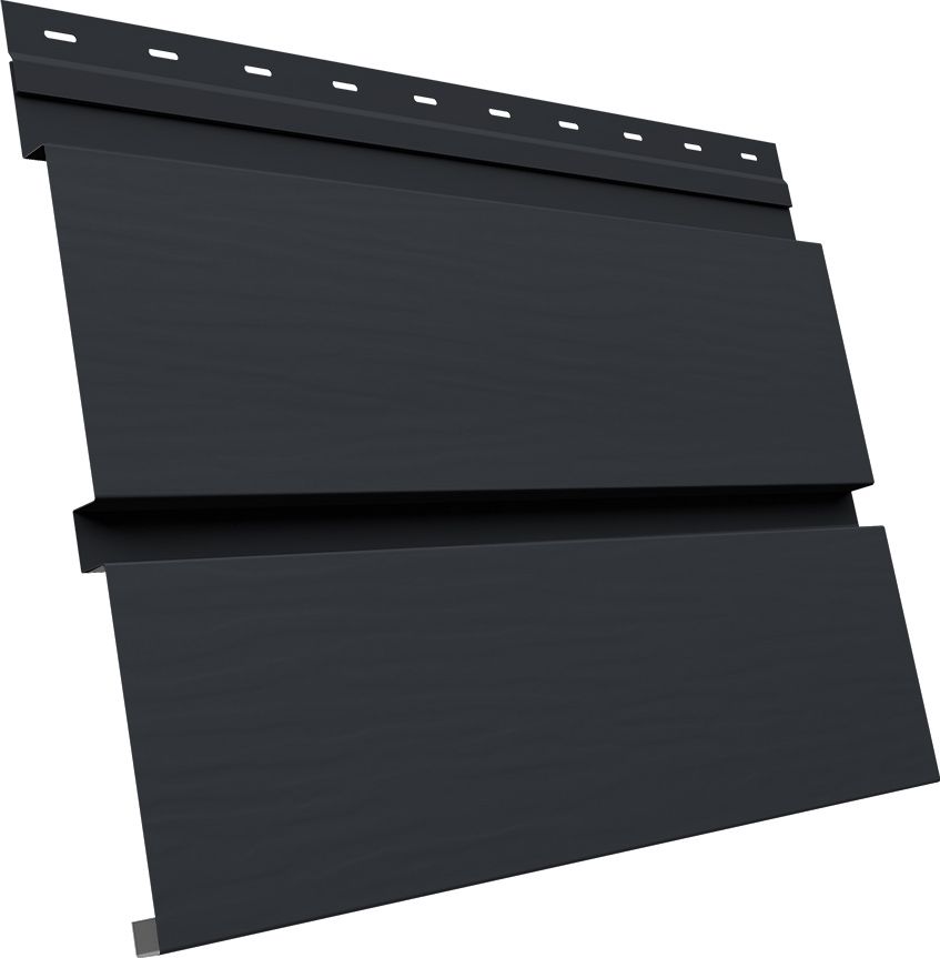 Квадро Брус 3D в01 Grand Line 0,45 ПЭ с пленкой RAL 7024 мокрый асфальт