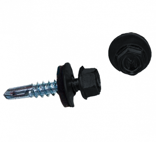 Саморез по металлу Daxmer 5,5х25 RAL 7016 (250) сверло №3