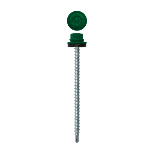 Саморез кровельный Daxmer 4,8х70 (100шт) сверло №1 RAL 6029