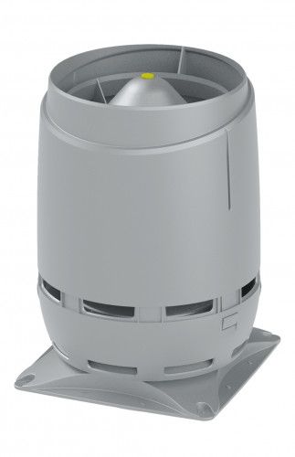 Выход вентиляционный Vilpe Flow 160S с основанием 300x300 светло-серый