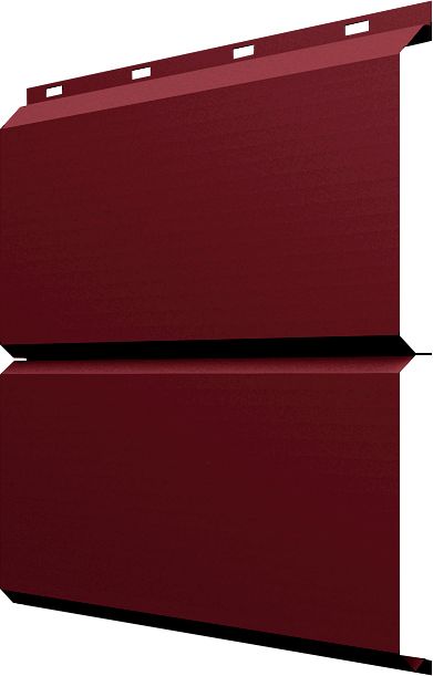 ЭкоБрус Grand Line 0,45 ПЭ двухсторонний с пленкой RAL 3005 красное вино