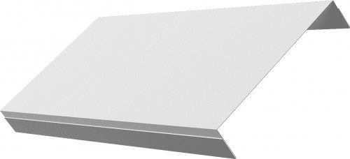 Ламель обратная 150 забора жалюзи Техас Grand Line 0,45 Drap ТХ RAL 9003 сигнальный белый