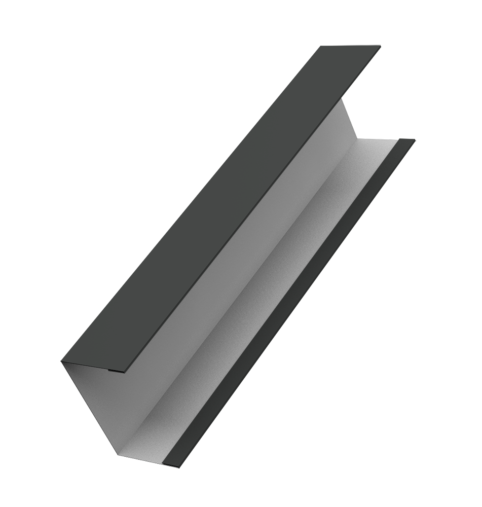 Крышка для забора жалюзи Милан, Токио (для калиток и ворот) Grand Line 0,5 PurPro матовый RAL 7016 антрацитово-серый (2м)