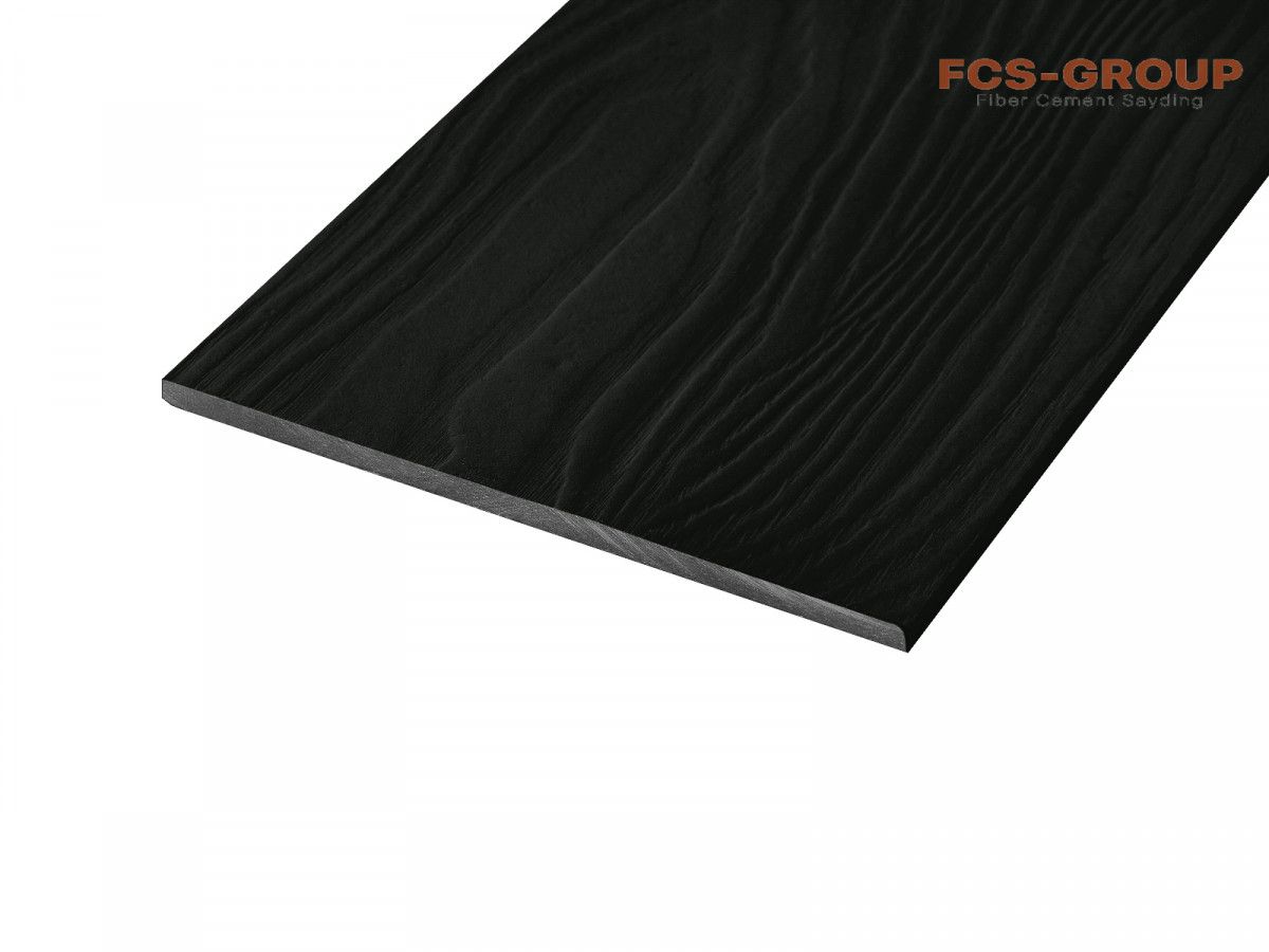 Фиброцементный сайдинг 190х8мм FCSPRO Wood F50 темный минерал (3м)