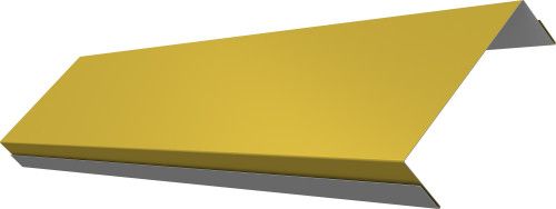 Ламель обратная 100 забора жалюзи Техас Grand Line 0,45 ПЭ RAL 1018 цинково-желтый