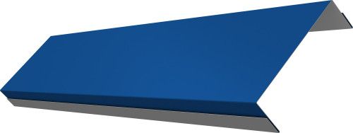 Ламель обратная 100 забора жалюзи Техас Grand Line 0,45 ПЭ RAL 5005 сигнальный синий