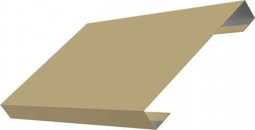 Ламель лицевая 150 забора жалюзи Техас Grand Line 0,45 ПЭ RAL 1014 слоновая кость