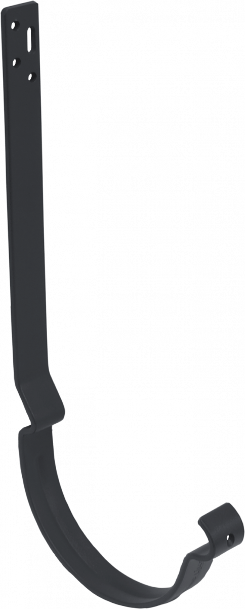 Крюк длинный полоса Grand Line ПУ матовый 125мм RAL 7024 мокрый асфальт