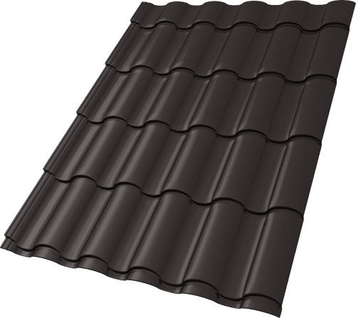 Профиль волновой "Кредо" ("Kredo") 0,45 Drap СТ RR 32 темно-коричневый