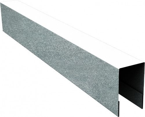 Планка боковая для забора из сайдинга Квадро Брус, Вертикаль Grand Line 0,4 Zn (3м)