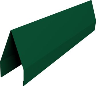 Ламель забора жалюзи Токио новый Grand Line 0,45 ПЭ двухсторонний с пленкой RAL 6005 зеленый мох