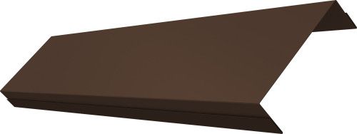 Ламель обратная 100 забора жалюзи Техас Grand Line 0,5 Атлас RAL 8017 шоколад