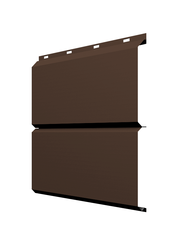 ЭкоБрус новый Grand Line 0,45 Drap ТР с пленкой RAL 8017 шоколад