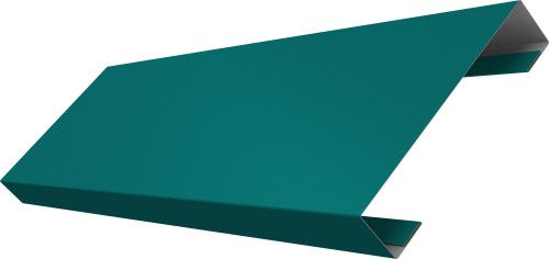 Ламель лицевая 100 забора жалюзи Техас Grand Line 0,45 ПЭ RAL 5021 водная синь