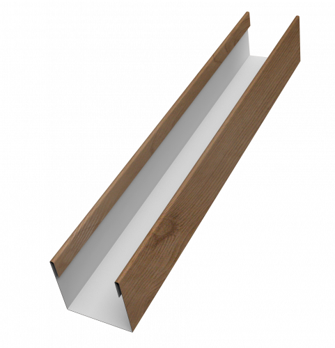 Стойка для забора жалюзи Милан Слим Grand Line 0,45 Принт Премиум Сосна Фреш (1,8м)
