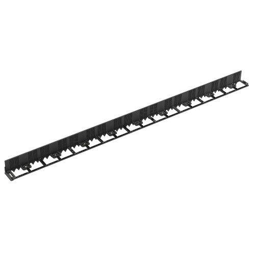 Бордюр пластиковый Aquastok FlexCurb 80 черный с зубьями, 1521х75х105мм (60481)