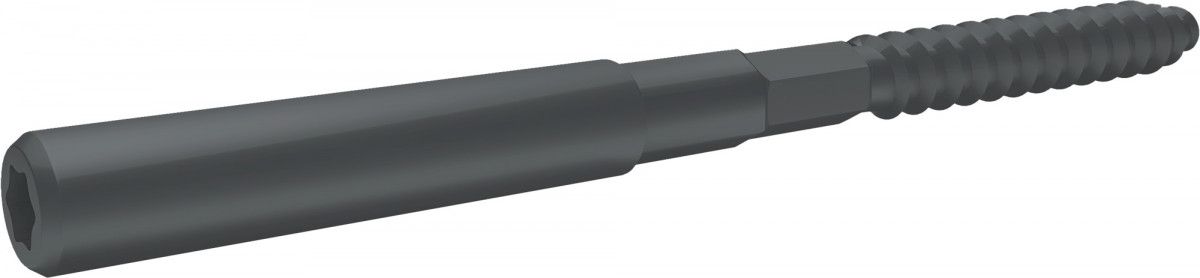 Шуруп-шпилька 8х160 Grand Line RAL 7021 черно-серый