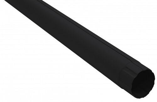 Труба круглая Grand Line ПУ матовый 90мм 3м RAL 9005 черный