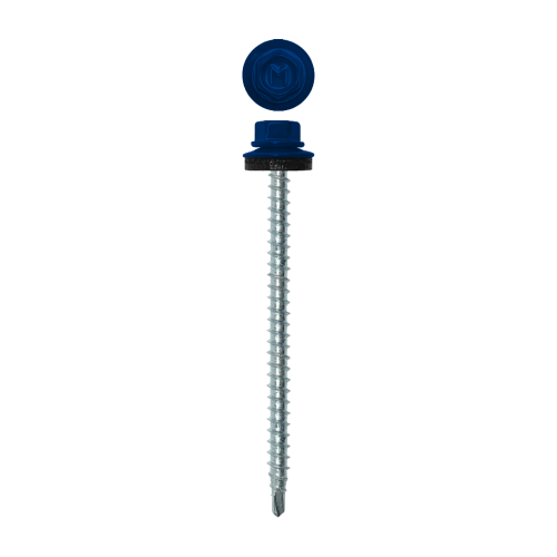 Саморез кровельный Daxmer 4,8х70 (100шт) сверло №1 RAL 5002