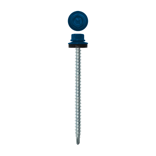 Саморез кровельный Daxmer 4,8х80 (100шт) сверло №1 RAL 5005