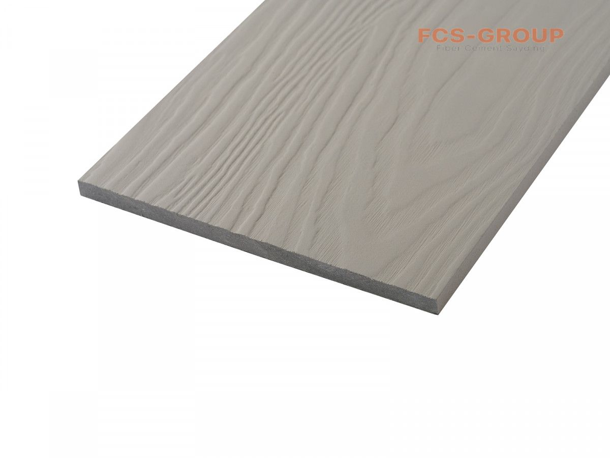 Фиброцементный сайдинг 190х8мм FCSPRO Wood F52 жемчужный минерал (3м)