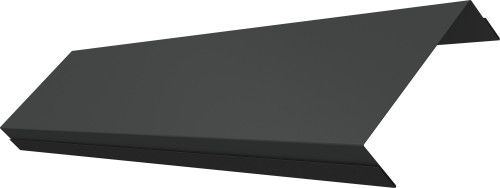 Ламель обратная 100 забора жалюзи Техас Grand Line 0,5 Velur RAL 7016 антрацитово-серый