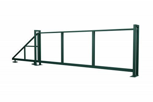 Ворота откатные Жалюзи 2,0х5,5 RAL 6005 без заполнения