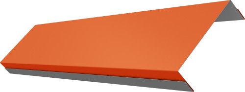 Ламель обратная 100 забора жалюзи Техас Grand Line 0,45 ПЭ RAL 2004 оранжевый