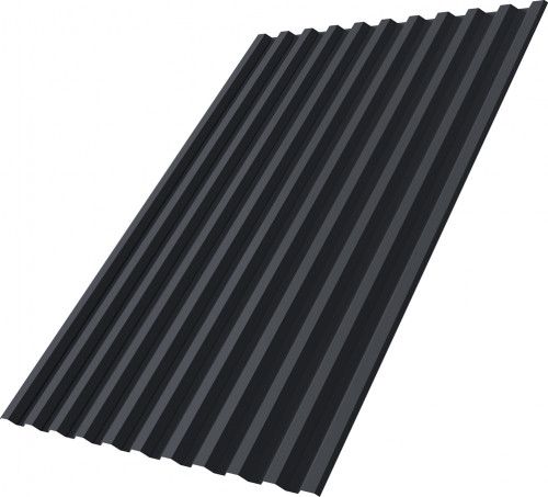 Профнастил С21R Grand Line 0,5 PurPro матовый RAL 7024 мокрый асфальт