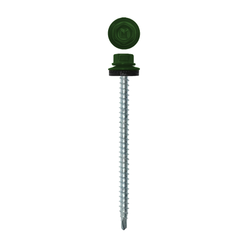 Саморез кровельный Daxmer 4,8х70 (100шт) сверло №1 RAL 6002