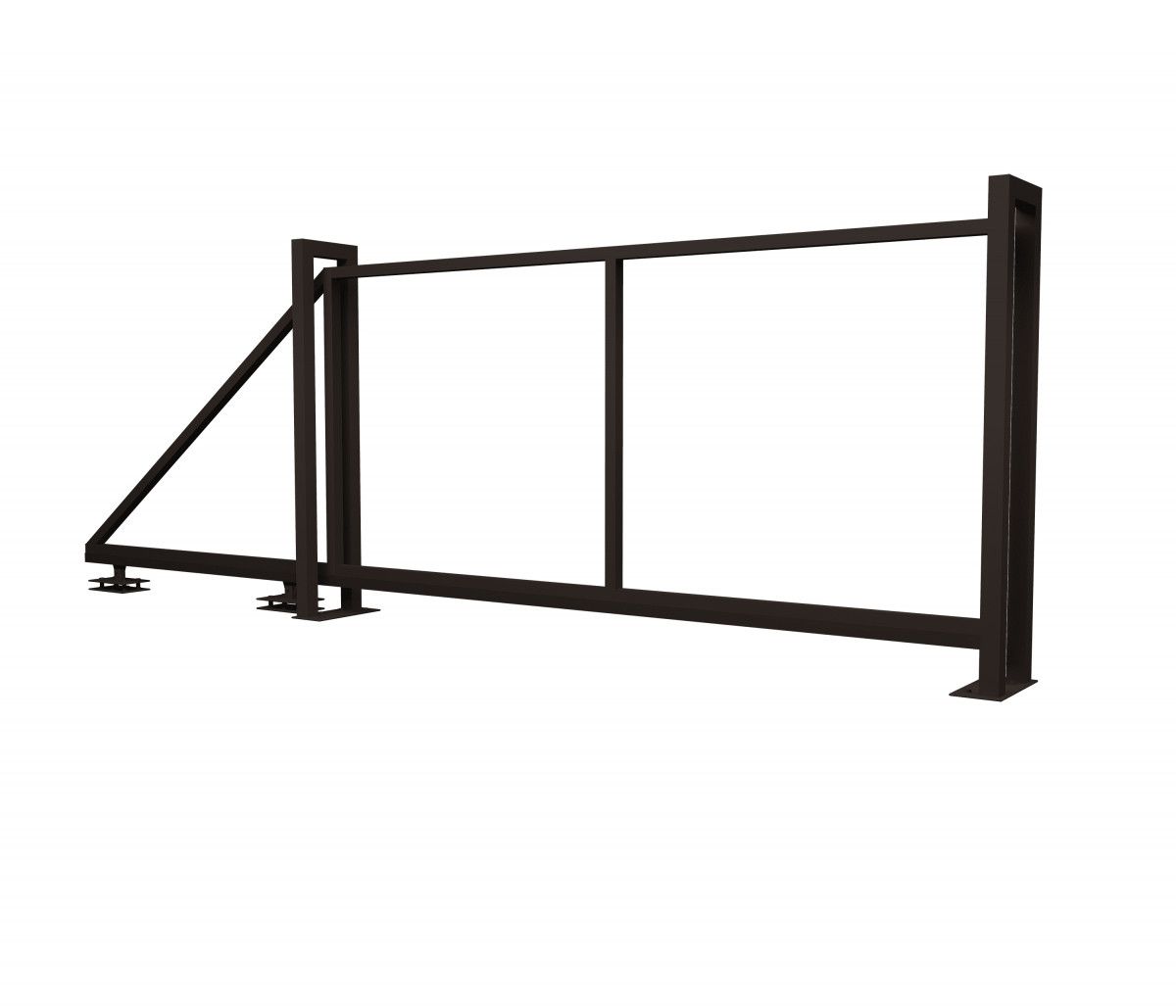 Ворота откатные Жалюзи 2,0х4,5 RR 32 без заполнения