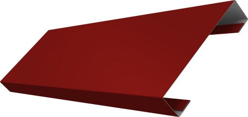 Ламель лицевая 100 забора жалюзи Техас Grand Line 0,5 Сатин RAL 3011 коричнево-красный
