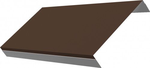 Ламель обратная 150 забора жалюзи Техас Grand Line 0,45 Drap СТ RAL 8017 шоколад