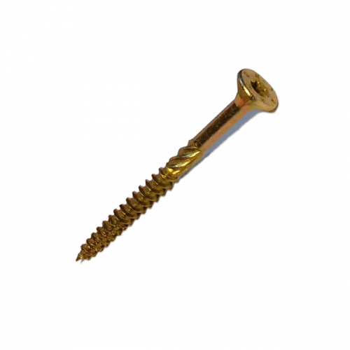 Саморез конструкционный Daxmer 6,0х100 (8х150шт) Torx30 желтый цинк