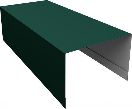 Планка боковая для забора из сайдинга ЭкоБрус Grand Line 0,7 ПЭ RAL 6005 зеленый мох (2,5м)